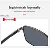 New Nylon Polarized Men's Square Sunglasses: Fashionable, Trendy Driving Shades