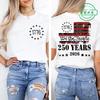 Summer Short Sleeve T-shirt Vintage Independence Day Women's Loose Casual Soft Plus Size Top 250th America Anniversary Shirts
