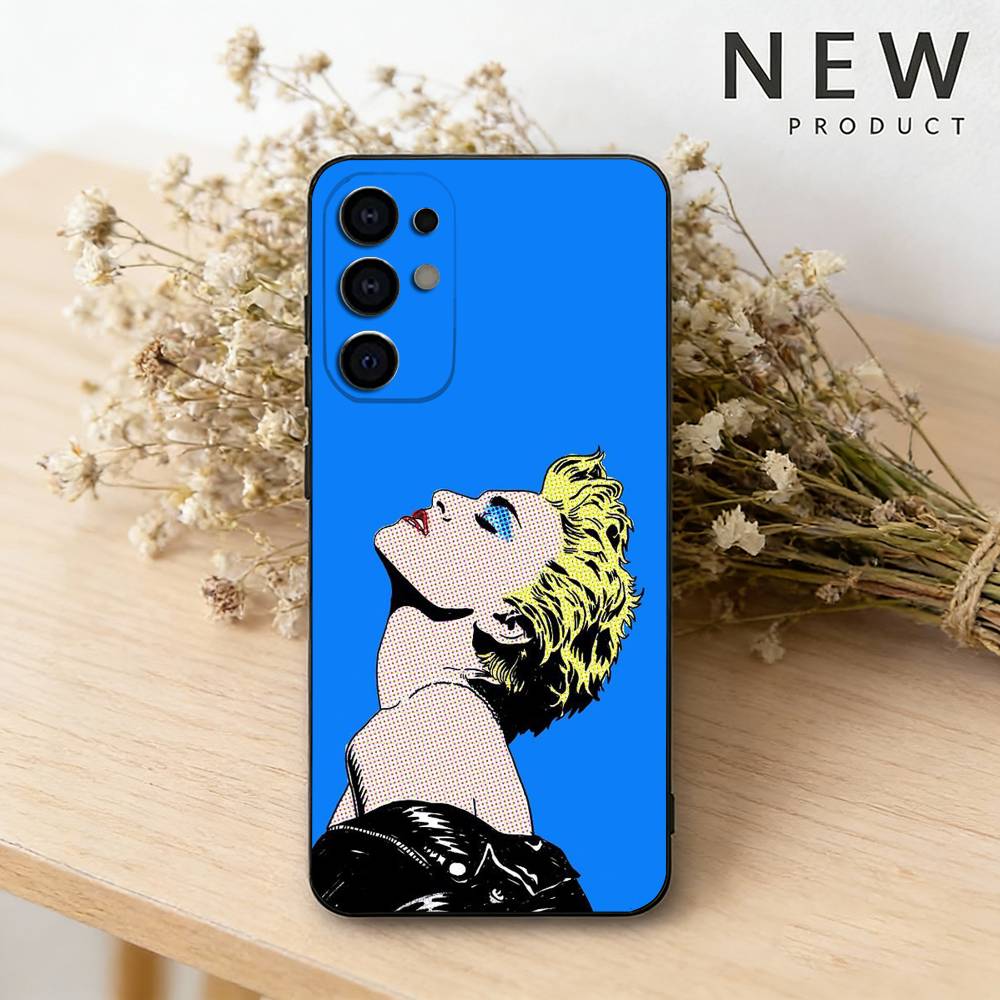Queen of Pop M-Madonna phone Case For Samsung S26,25,24,21,22,23,30,20,Ultra,Plus,Fe,Lite Black Soft Cover