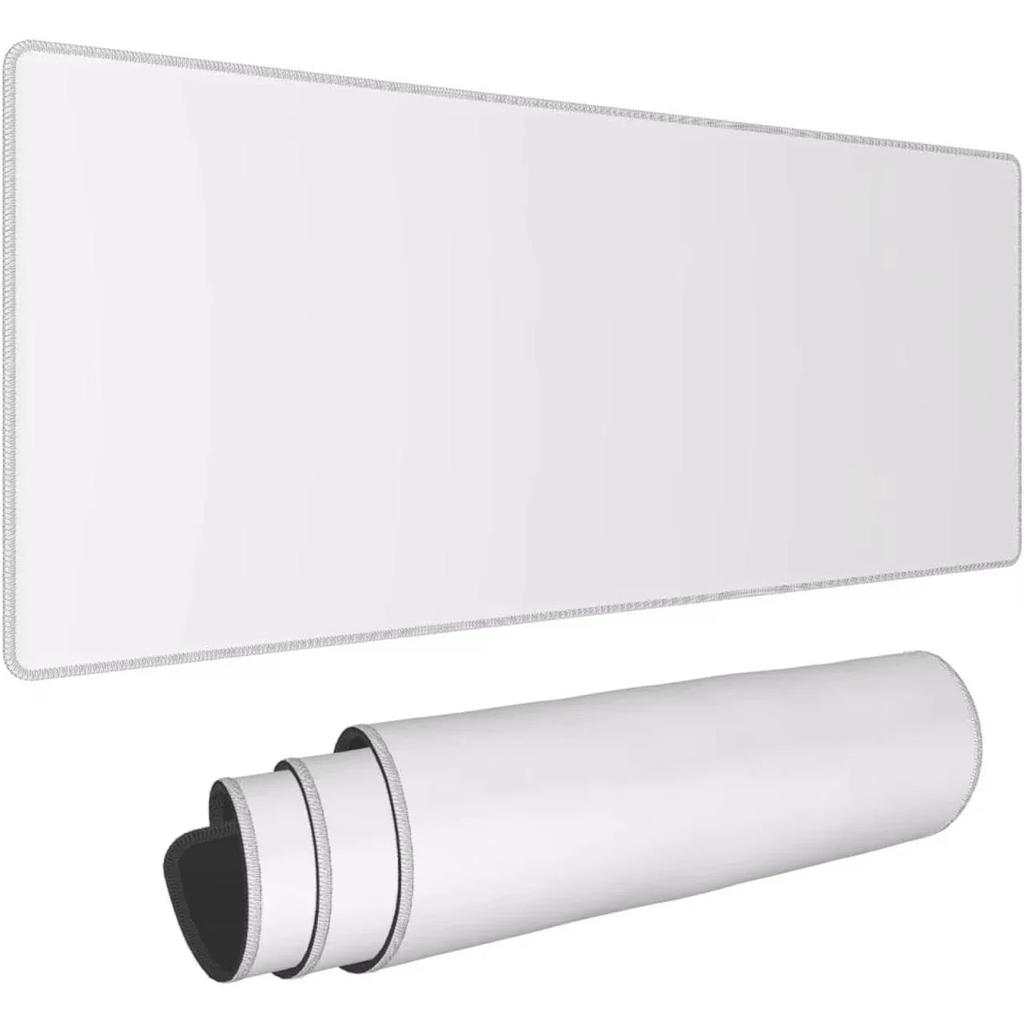 White Large Mouse Pad Carpet Simple Mat Laptop Pc Gaming Office Cushion Deskmat Xxl Big Computer Table Keyboard Mausepad Carpet