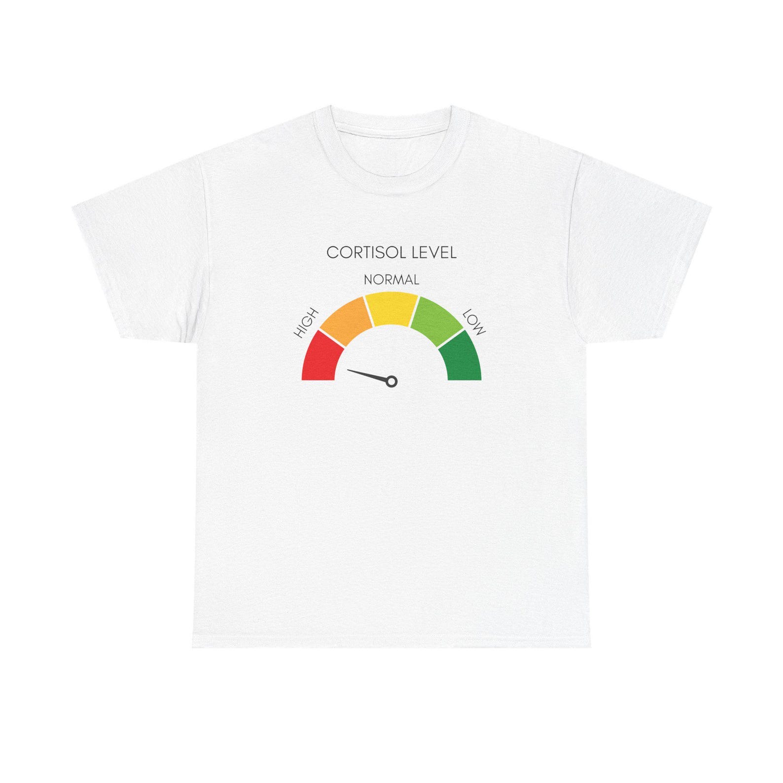 Funny High cortisol meme, No cortisol spike funny gen alpha memes brainrot shirt XL