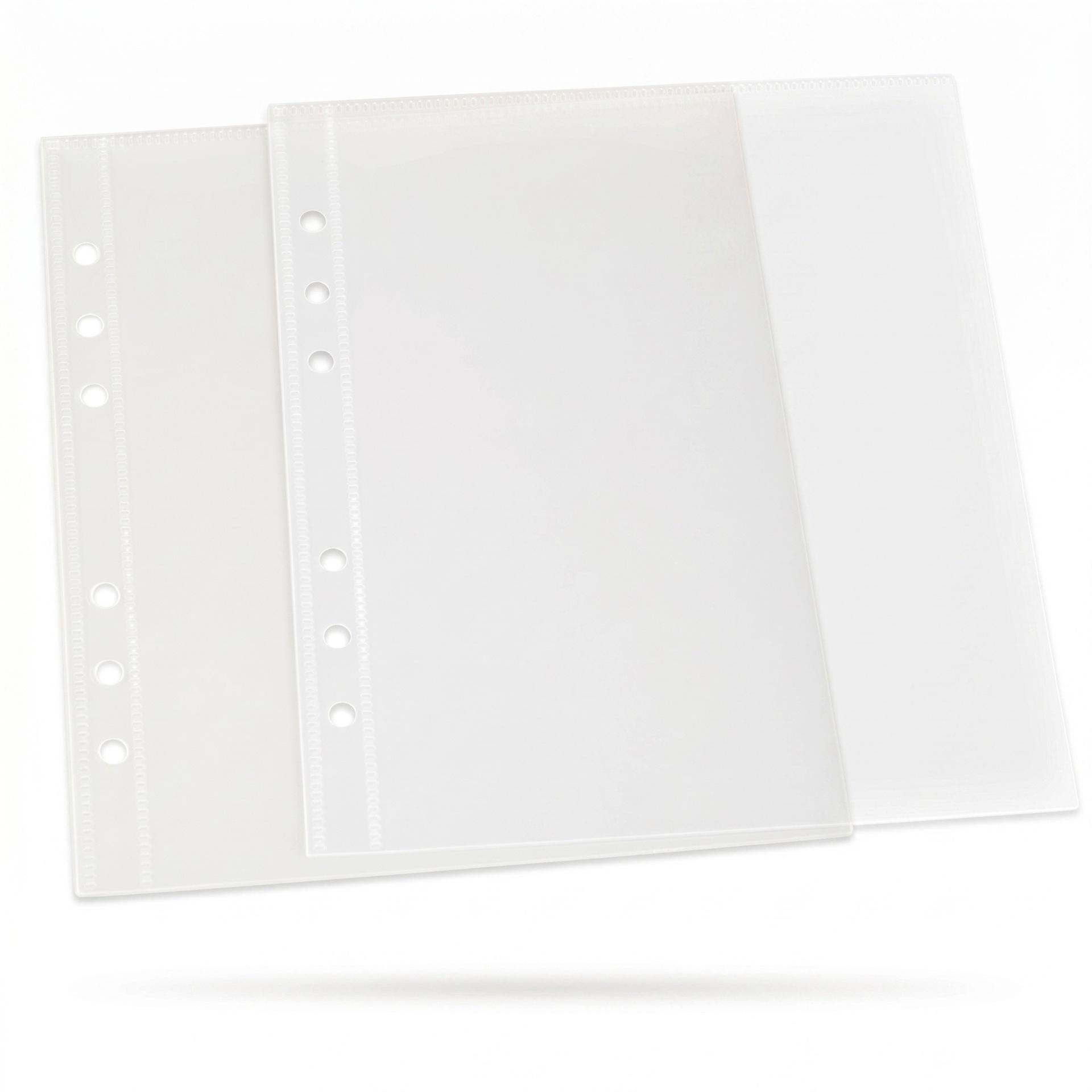 A4 Loose-Leaf 6-Hole Transparent Folder with Thickened Test Paper and L-Type A5 Office Data Clip Storage 6-hole loose-leaf folder