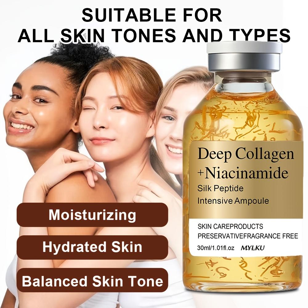 Collagen, Niacinamide, Collagen Peptide Intensive Ampoule, 72-Hour Long-Lasting Moisturizing, Make Skin Look Smoother and Firmer