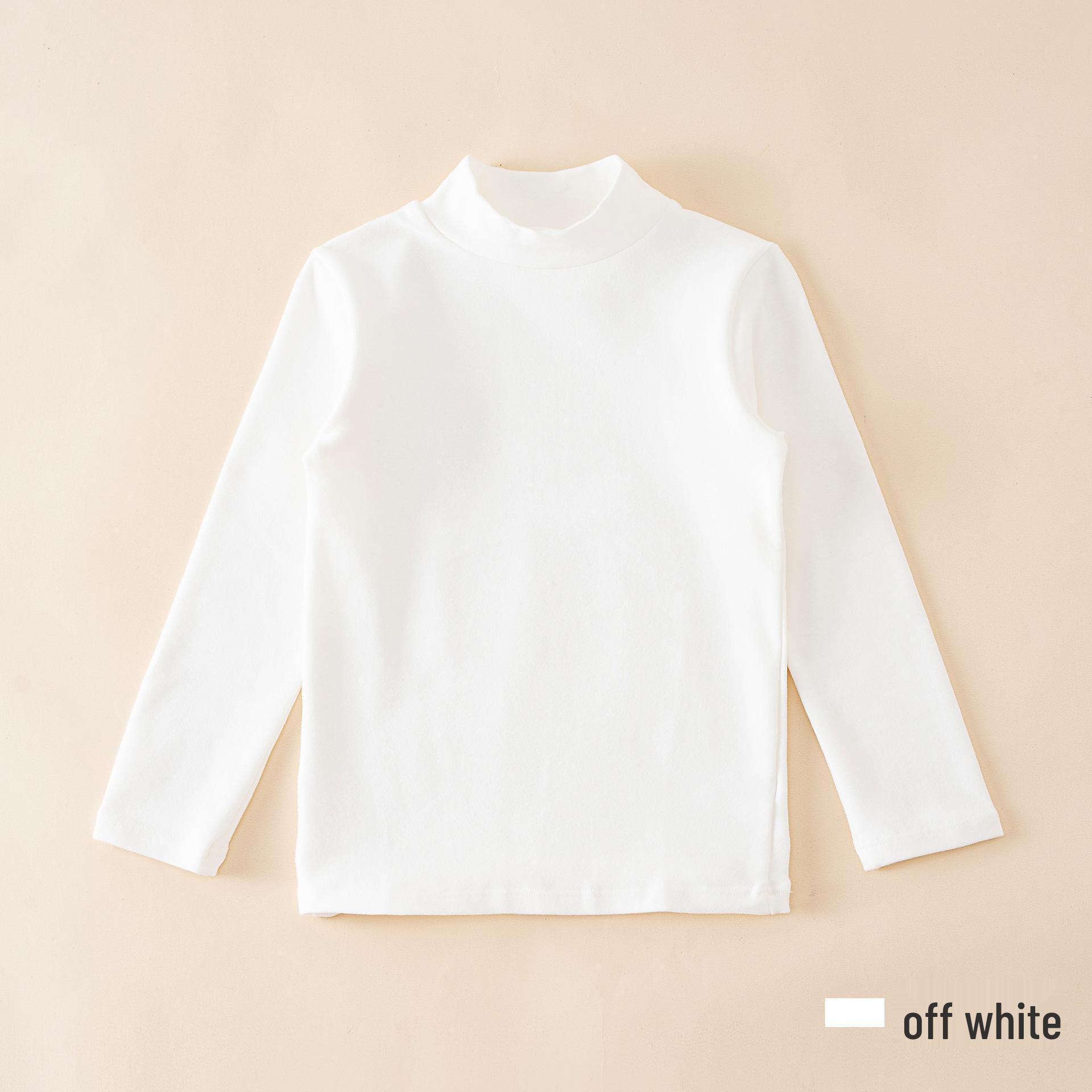 

2024 Детская теплая хлопковая футболка с длинным рукавом и средним воротником для осени и зимы 100cm (15-25 jin, 90-100cm)