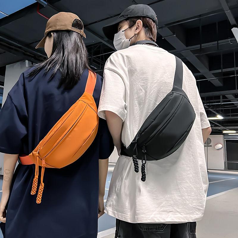 Brusttaschen, Bananentasche für Damen, Sling-Crossbody-Hüfttasche aus Canvas, Lauf-Hüfttasche, lässige Bauchtaschen, Sport-Halbmond-Gürteltasche