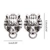 Punk Tierohrstecker Wolfskopf Ohrringe Knorpelohrringe Wolfskopf Stecker Schmuck Geschenk für Frauen Männer Unisex