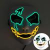 Glowing Hand-painted devil Mask Halloween Carnival Masquerade Cosplay Horror Mask Spooky atmosphere props Scary Halloween Props