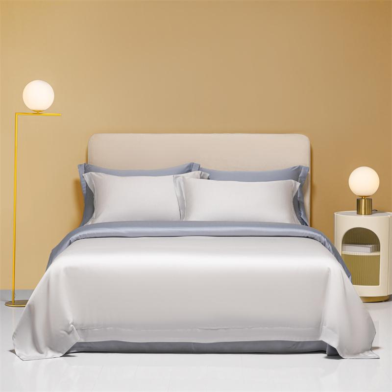 Silk Like Silky Cooling Duvet Cover Pillowcases 3Pcs Summer Lyocell Quality Bedding Set Single Double Queen Wrinkle Resistant