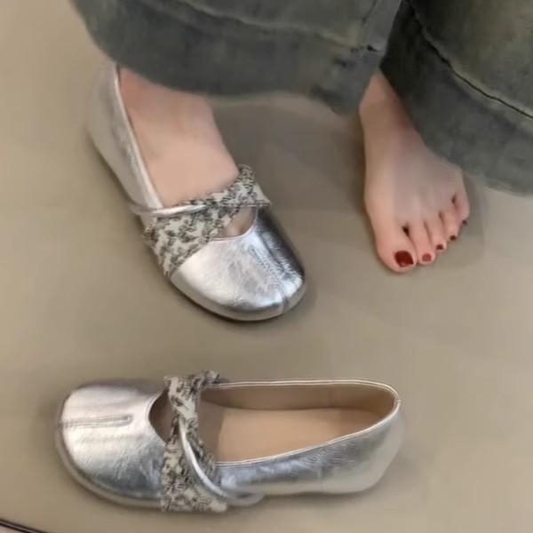 Sheepskin Version~ French Retro Flat Bottom Inner Height Increase Shallow Mouth Single Shoes Women's 2025 New Versatile Mary Jane Small Leather Shoes
