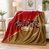 San Francisco 49ers Bedruckte Flanelldecke Warmer Komfort Tagesdecke Für Innenbereich Heimdekoration
