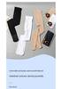 Plus Size White Dance Socks with Butterfly Gusset - Cat Paw Design for Practice and Students