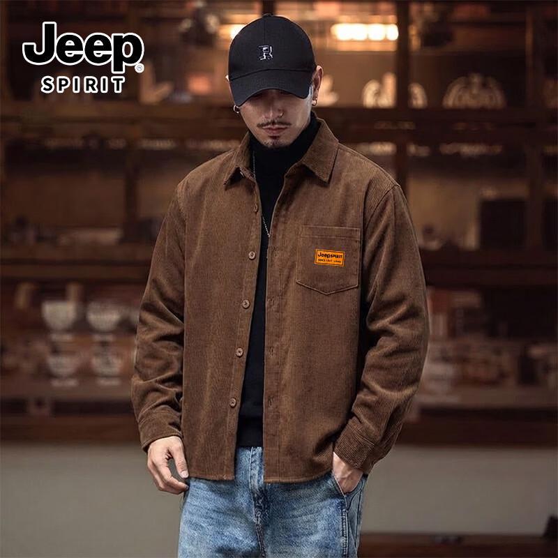 Мужская плотная вельветовая рубашка-верхняя одежда JEEP SPIRIT XL