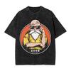 Master Roshi Dragon Ball Printed Tshirt Mens and Womens Washed Tshirt High Quality Vintage Cotton Tshirt Harajuku Tops