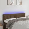 VidaXL LED Headboard Bedroom Furniture Double Bed Accessory Head of Bed Frame Interior Dark Brown 3121851
