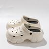 Thick-soled Shoes New Height-increasing Beach Shoes with A Feeling of Stepping On Feces, Headscarves, and Flip-flops