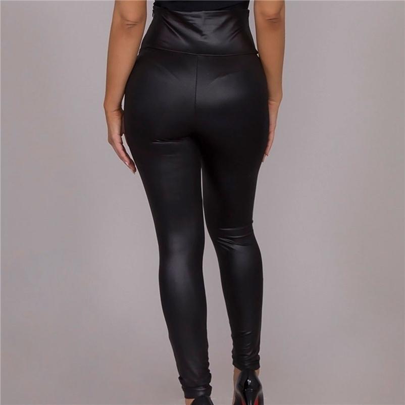 Buy Solid Women's Faux Leather Leggings 