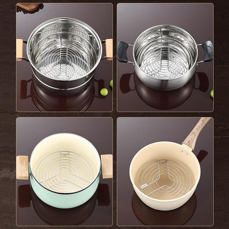 304 Stainless Steel Round Steamer Rack Kitchen Multifunction Pot Steaming Tray Dumplings Eggs Grill Stand Pressure Cooker Trivet