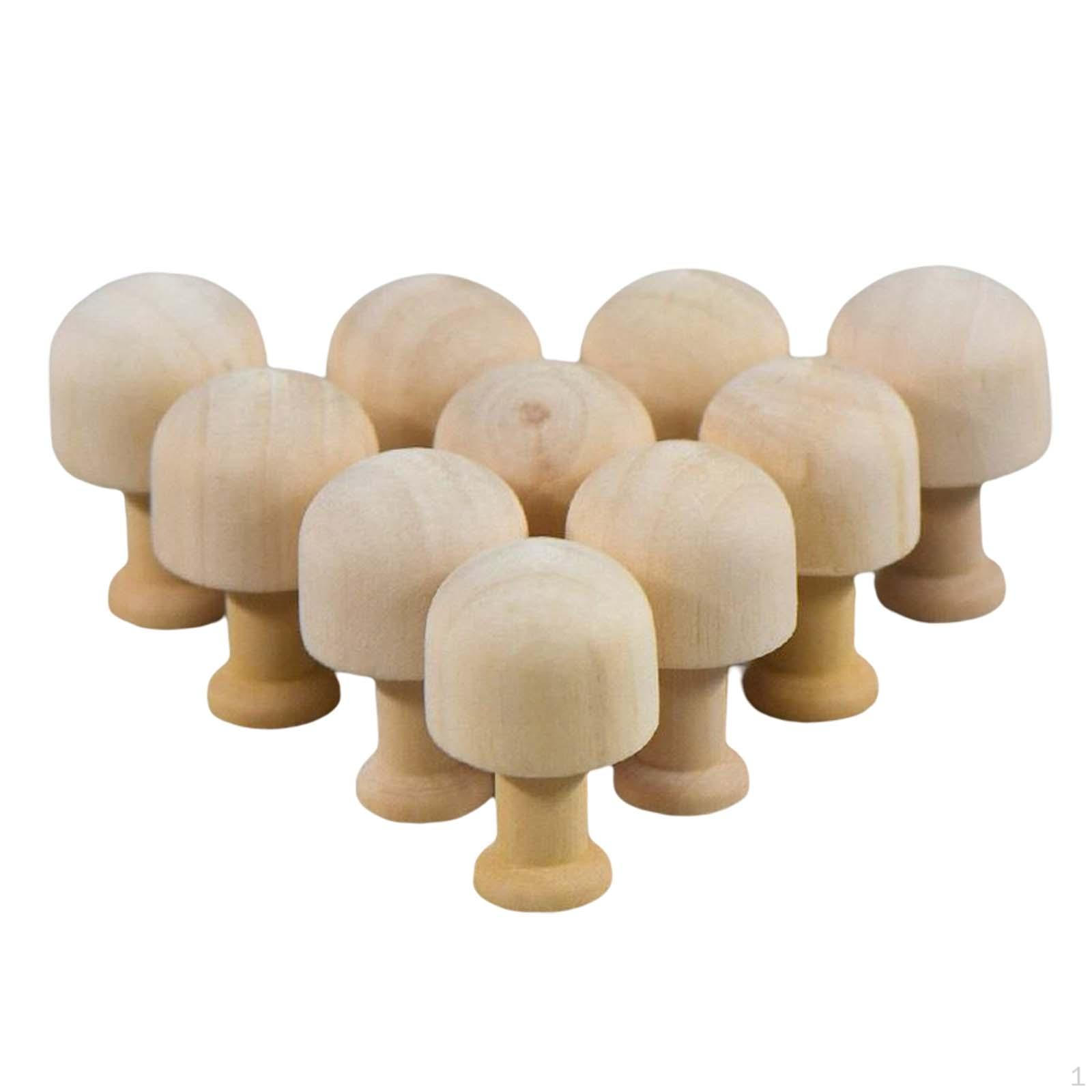 10 штук DIY Расписные Неокрашенные Деревянные Украшения, Игрушка для Рисования Граффити, Креативные Деревянные Поделки для 2.5cmx4cm