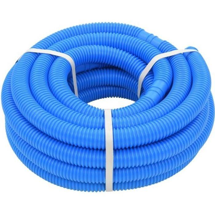 VidaXL Tuyau de piscine Bleu 38 mm 12 m
