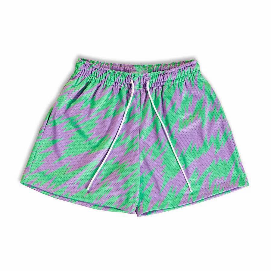 Pánske basketbalové šortky v americkom štýle – Rýchloschnúce, priedušné, voľného strihu nad kolená, na bežné nosenie a šport