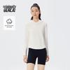 BENLAI Women's Cloud-Feel Soft Slim-Fit Yoga Hooded T-Shirt