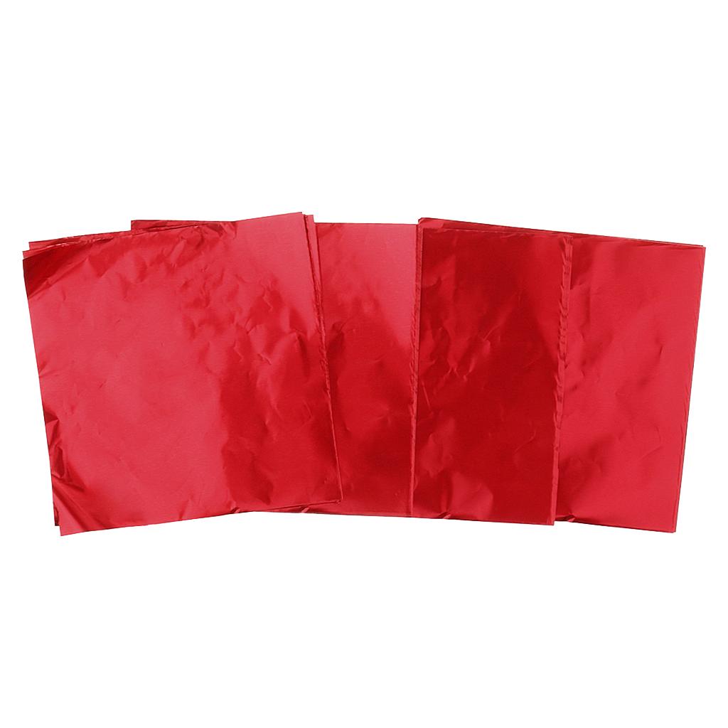 100 ks obalů na čokoládové bonbóny Zlaté hliníkové Mylarové balicí papíry