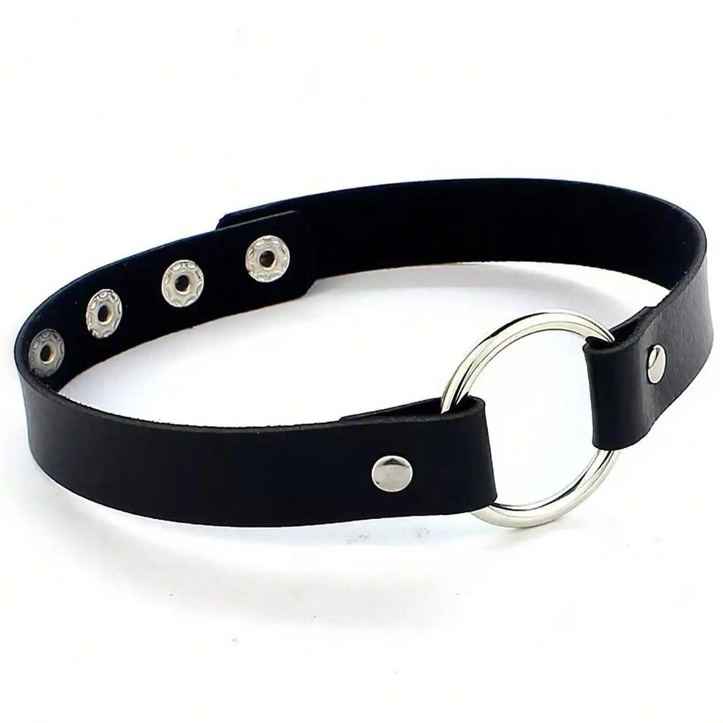 Ladies' Leather Ring Fashion Sexy Collar Adjustable For Daily Parties Halloween Costume Accessories Bdsm Harajuku Accessories
