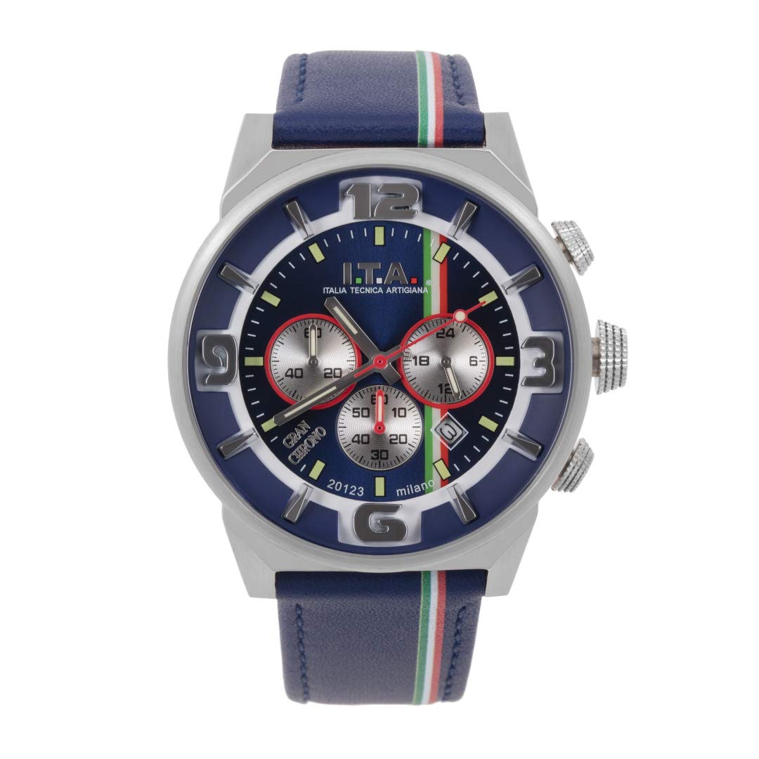 

Gran Chrono Blue Sculo Watch Limited to 100 pieces in Japan Imported [I.T.A.] I.T.A. 27.00.02 [Regular Product]
