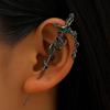 Exaggerated Punk Dark Style Snake Wrapped Ear Hook Puncture Earrings For Women