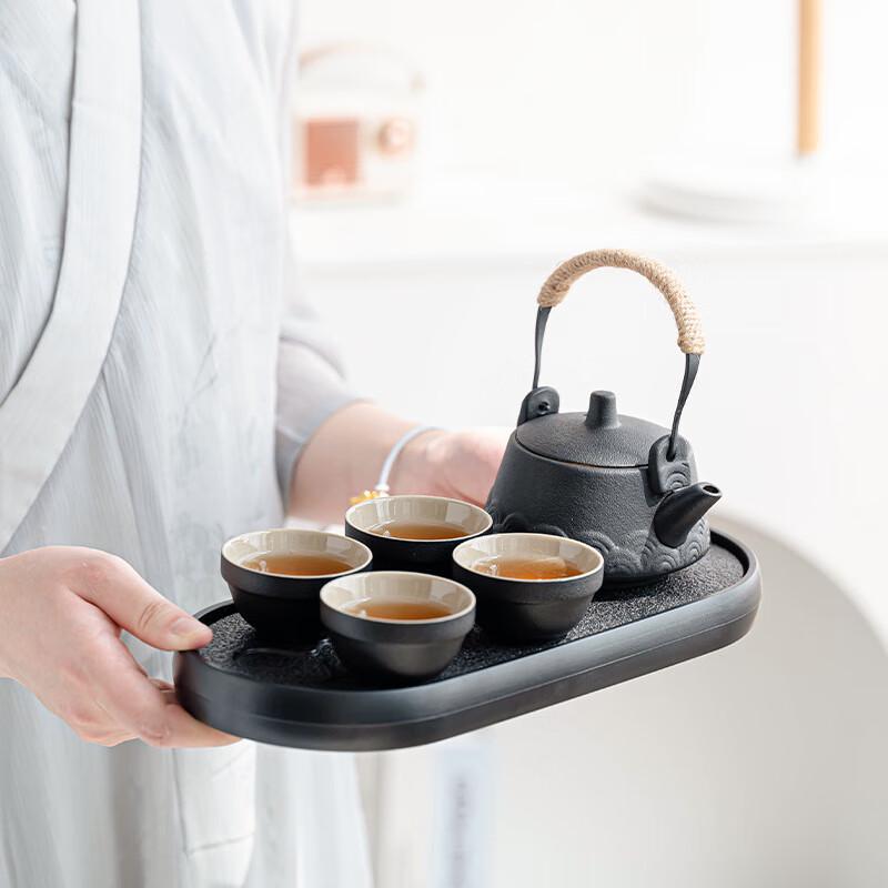 Chaxun Green Ceramic Portable Tea Set