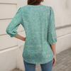 Women's 3/4 Sleeve Shirts Graphic Tees Shirts Casual Basic Tops Pullovers