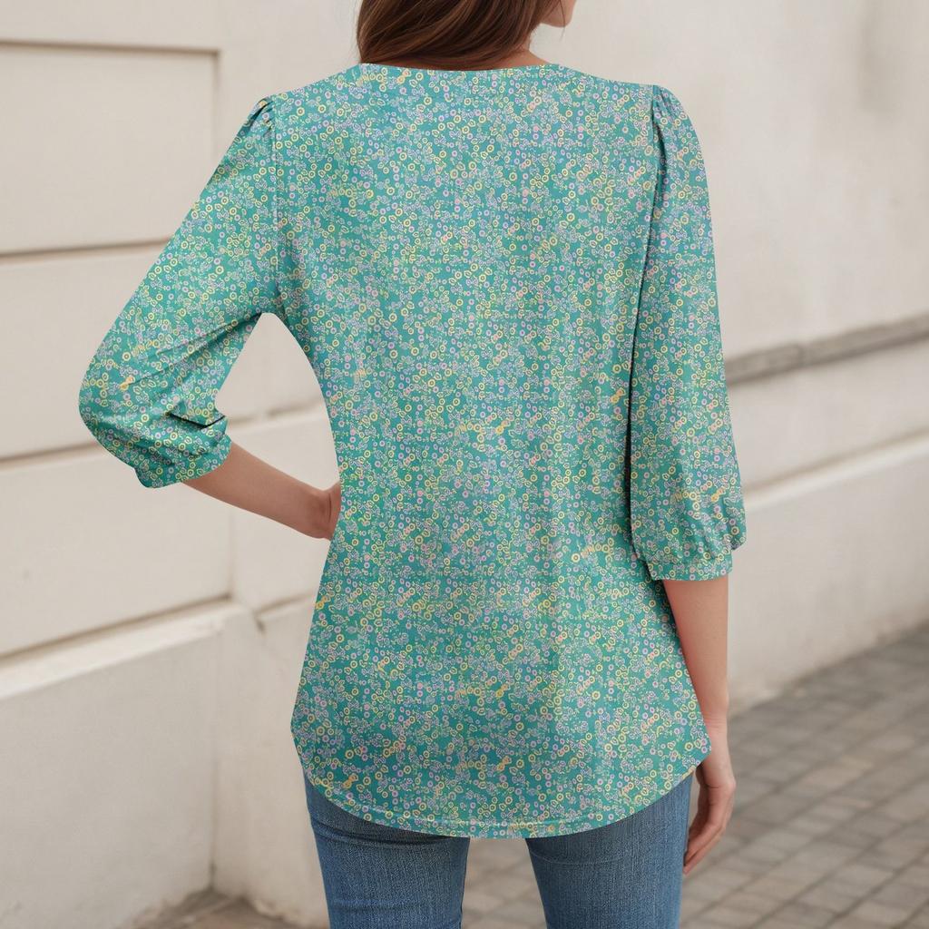 Women's 3/4 Sleeve Shirts Graphic Tees Shirts Casual Basic Tops Pullovers