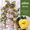Artificial Rose Vine for Indoor Wall & Air Conditioning Pipe Decoration