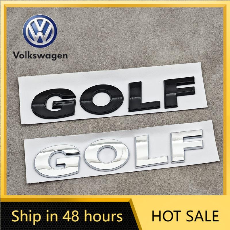 Dla VW Volkswagen Jetta MK5 Golf 3D ABS Chrom Czarny Logo GOLF Emblemat Litery Naklejka Odznaka Tylnej Klapy Samochodu Dla Volkswagen VW Gol