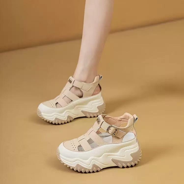 Popular Ins Han Platform Dad Shoes Season New Street Shot Student Roman Shoes Sandals Heightening Casual Shoes