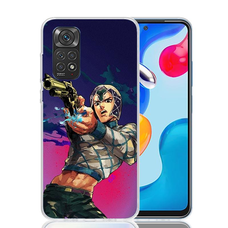 JoJo Adventure Guido Mista Phone Case For Xiaomi Redmi Note 15 14 13 12S 12 Pro Plus 11S 11E 11 11T 10S 10 Art Soft Pattern Cove