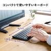 Sanwa Direct Keyboard Mouse Set Wireless Full Keyboard Slim Keyboard Thin Mouse Rechargeable 1 Piece & 400-SKB064