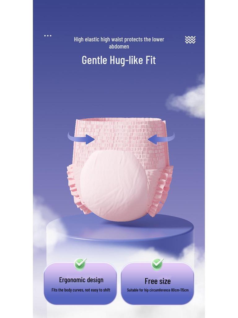 Zi Chu Silk Menstrual Sleepwear: Anti-Leakage Disposable Period Panties for Night Use.