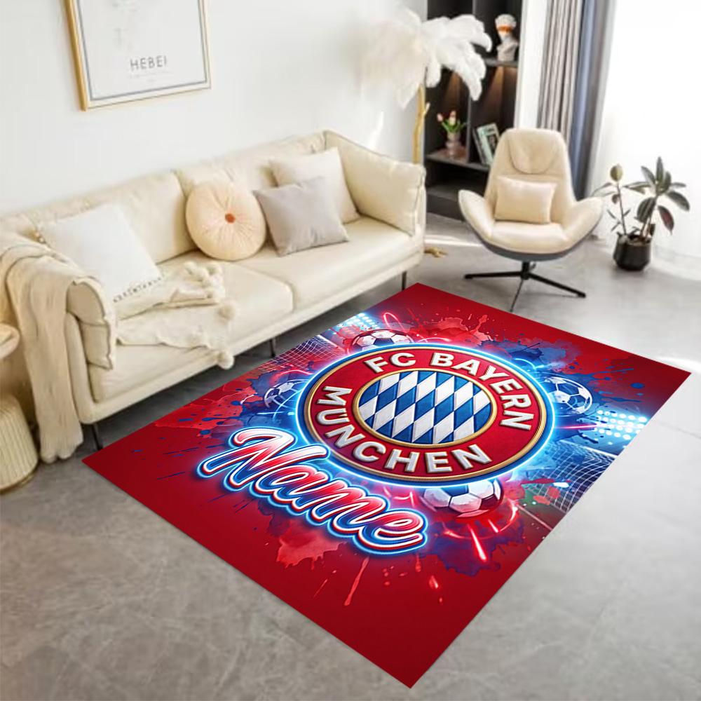 Bayern Munich Fan Artwork Floor Mat Perfect for Game Room Dining Room Outdoor Living Rooms Antislip Carpet Office Home Decor Gift for Festivals