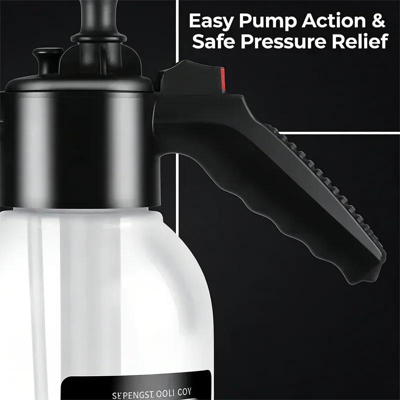 1pc Premium Plastic Pressure Spray Bottle - Powerful Air Pressure Technology, Adjustable Nozzle, High-Pressure Mist Sprayer For