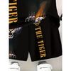 Boys Fashion 3D Printed Casual Pullover Short Sleeve Shorts  Sweatshirt T-Shirt Shorts Perfect  Outdoor