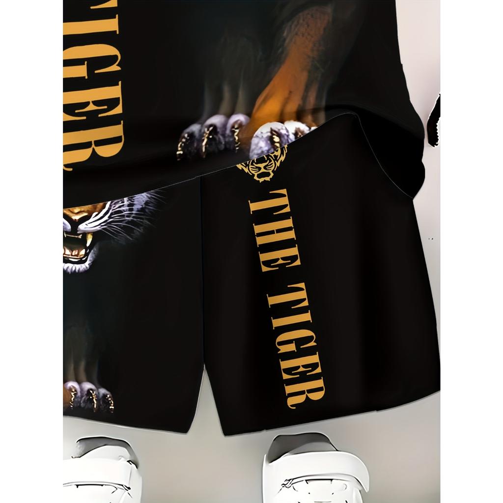 Boys Fashion 3D Printed Casual Pullover Short Sleeve Shorts  Sweatshirt T-Shirt Shorts Perfect  Outdoor