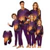 Halloween Family Matching Pajama Set Long Sleeve Top and Pants Homewear Comfortable Fit Soft Fabric Seasonal Print Sleepwear