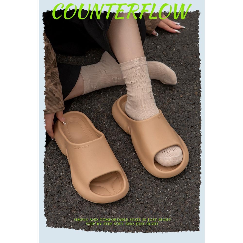 Couple Summer Slippers, Non-Slip Thick Sole Anti-Odor Indoor Outdoor Home Slippers for Men and Women