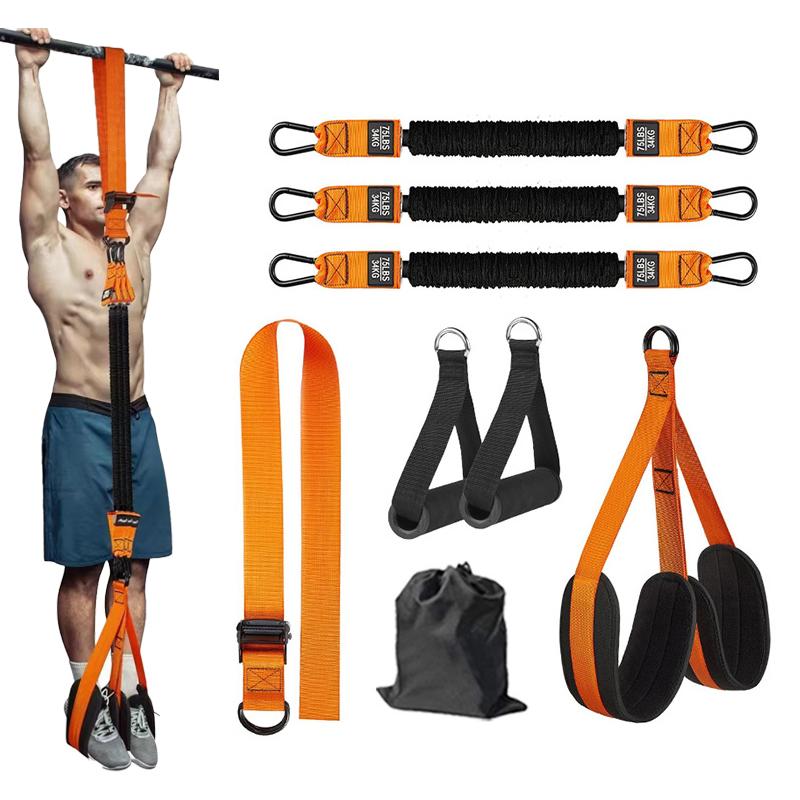 High Quality Heavy-Duty Workout Fitness Gym Arm Padded Suspension Hanging Slings Pull-Up AB Straps