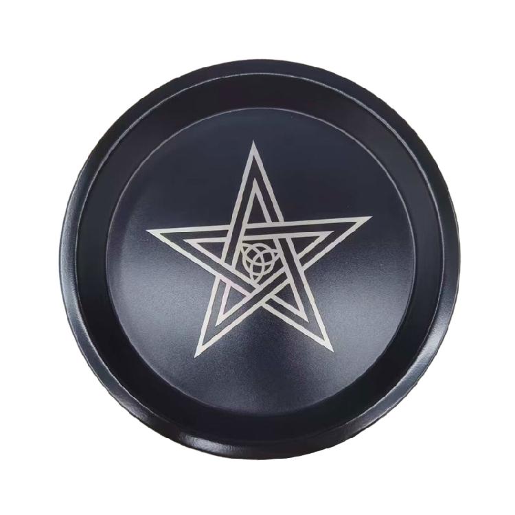 Jewelry Crystal Storage Tray Organizers Ritual Tray Candle Holder Candlestick Plate Decorative Teas Light Stand