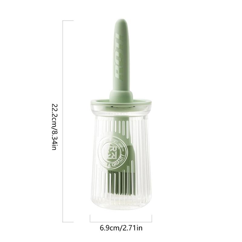 Hitzebeständiges Silikonöl-Pinsel- und Flaschenset Ergonomischer Griff zum Kochen, Backen, Grillen