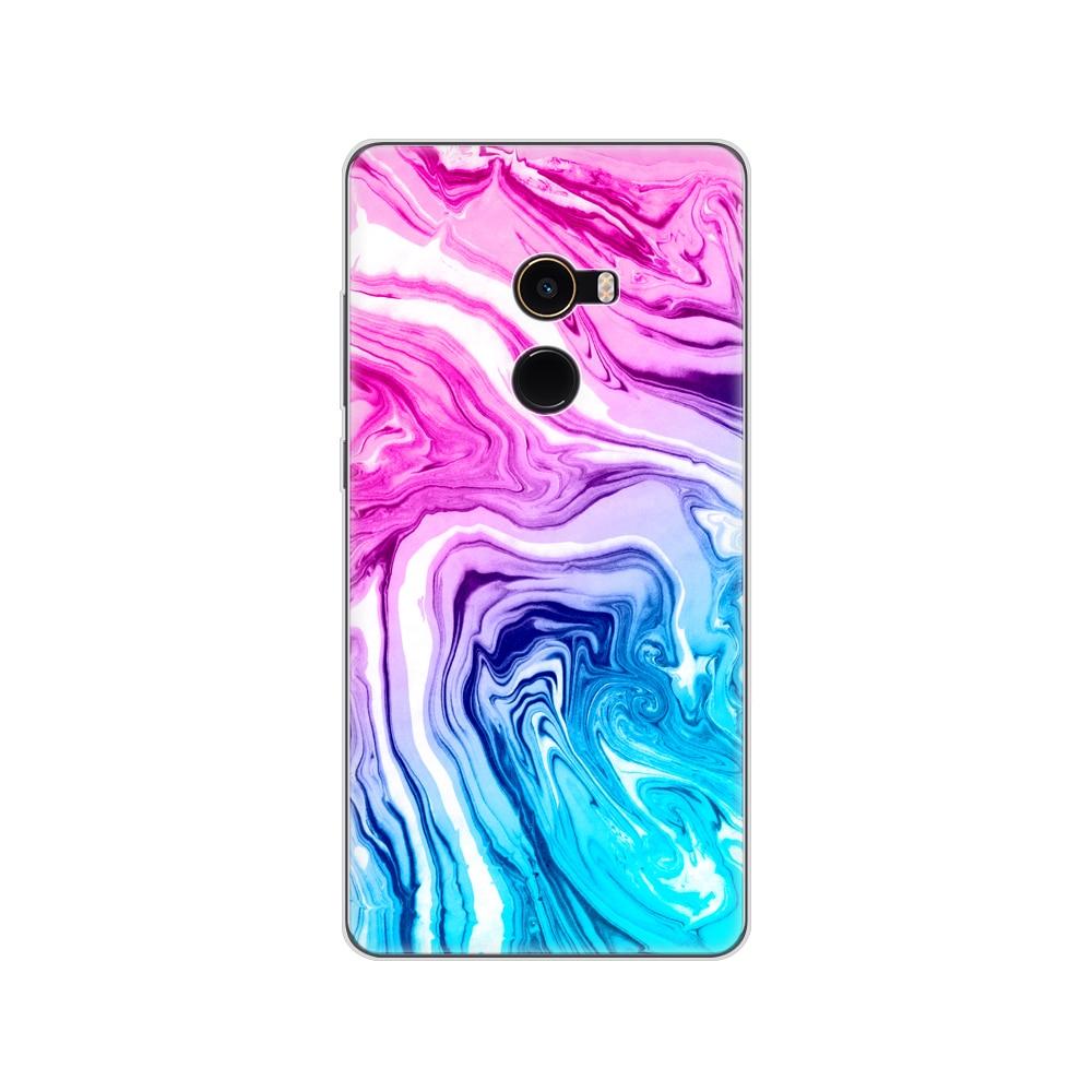 Soft Case for Xiaomi Mix 2 Silicon Case for Xiaomi Mi Mix 2 Mix2 Back Cover Protective Printing Transparent Coque