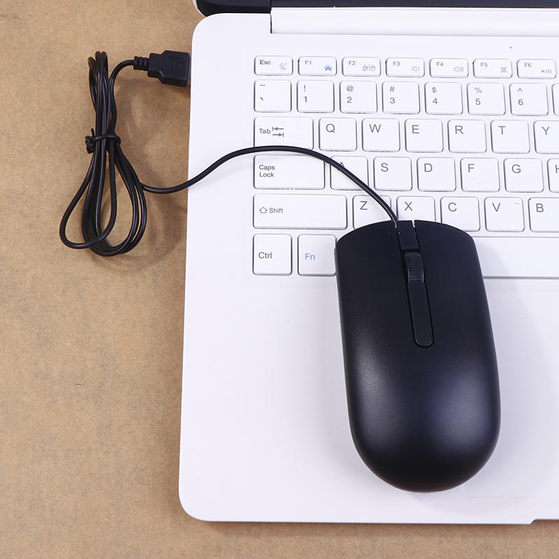 

For Ms116 Optical Reliable Wired Usb Mouse Scroll Wheel 2 Buttons Black Business Laptop Office