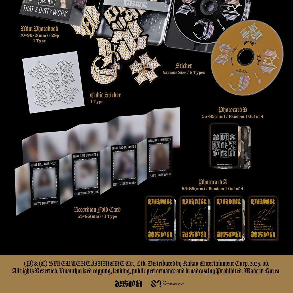 (Dirty Case Ver.) Aespa [Dirty Work] Single Album